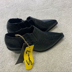 Seven 7 Women's Black Slip On Bootie Size 8